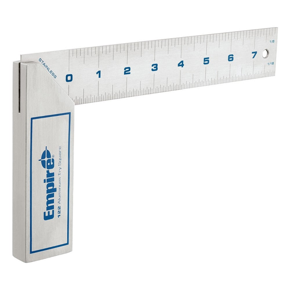 Trueblue Heavy Duty Try Square; Billet Aluminum Handle; 8”