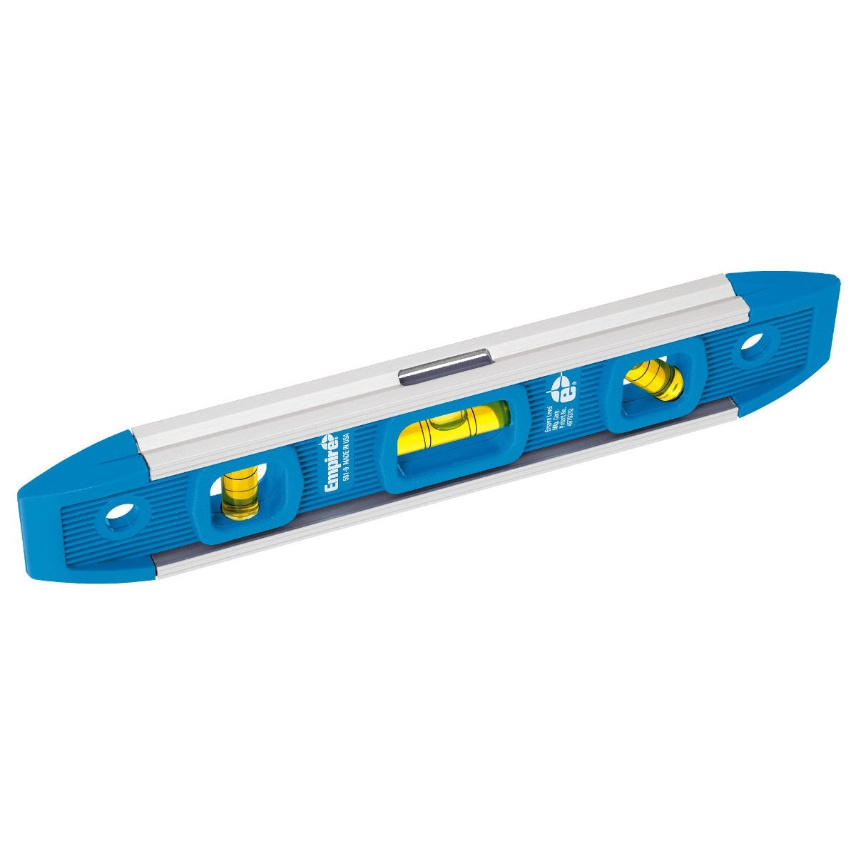 Empire 9" Magnetic Torpedo Level,  Aluminum, Tri-Vial