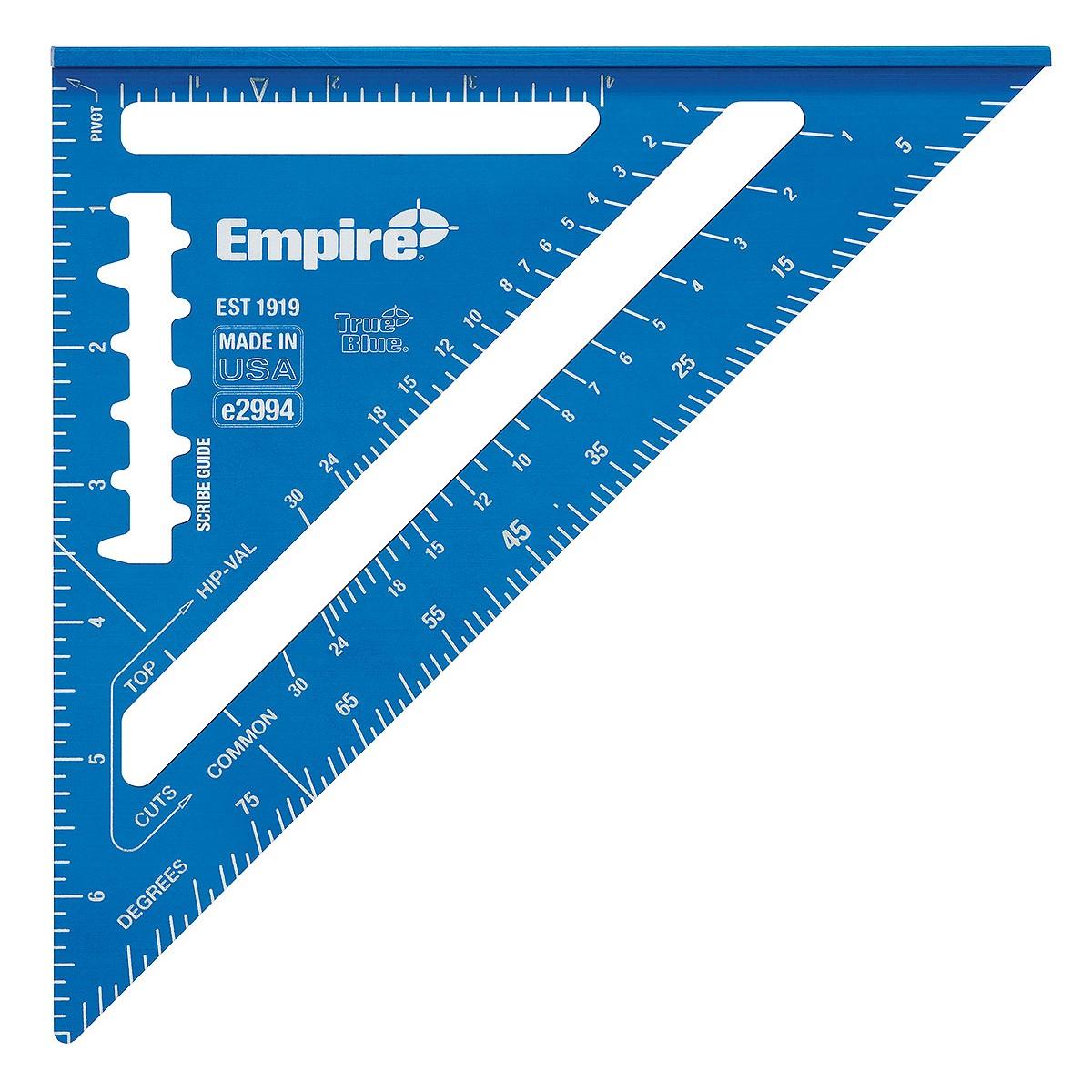 Empire Level E2994 7" True Blue Laser Etched Rafter Square