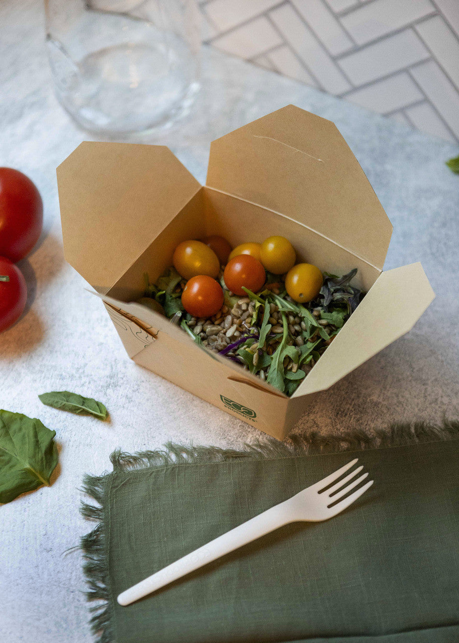 Renewable & Compostable 26oz Food Box #1, FSC Mix Credit SA-COC-013255 - Case of 400