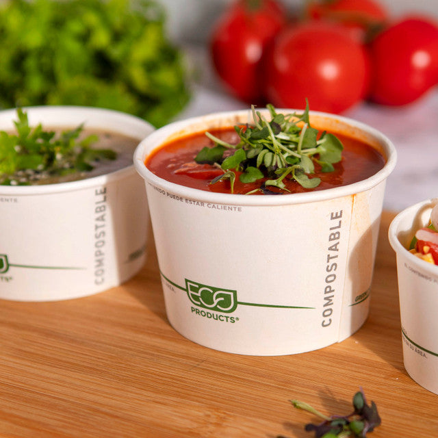 GreenStripe® Renewable & Compostable Food Container - 16oz. - Case of 500