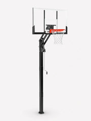 Spalding Basketball Ring, In-Ground Systems, 60" Glass, Alum Trim, 2 piece 4" Pole, U-Turn Lift, Pro Image Rim