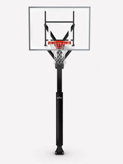 Spalding Basketball Ring, In-Ground Systems, 54" Glass, Alum Trim, 5" Pole, U-Turn Pro Lift, Flex Rim, Pole Pad