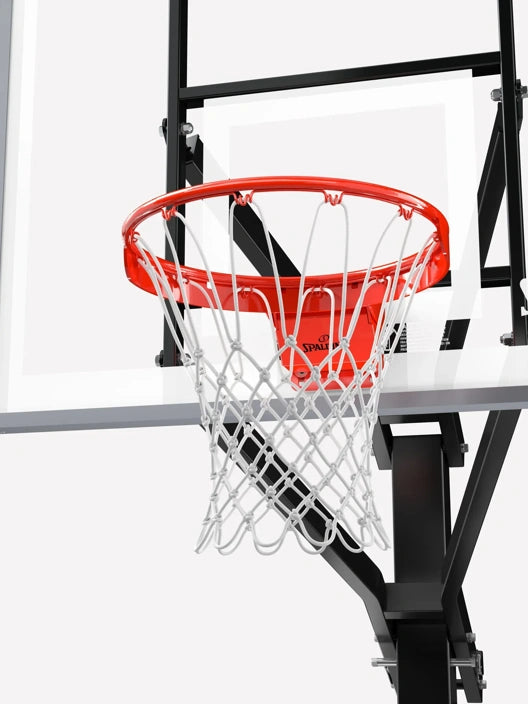 Spalding Basketball Ring, In-Ground Systems, 54" Glass, Alum Trim, 5" Pole, U-Turn Pro Lift, Flex Rim, Pole Pad