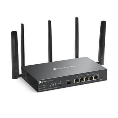 TP-Link - Omada ER706W-4G Wi-Fi 6 IEEE 802.11ax 1 SIM Cable, Ethernet Modem/Wireless Router - 4G+ - WCDMA 2100, WCDMA - Unknown