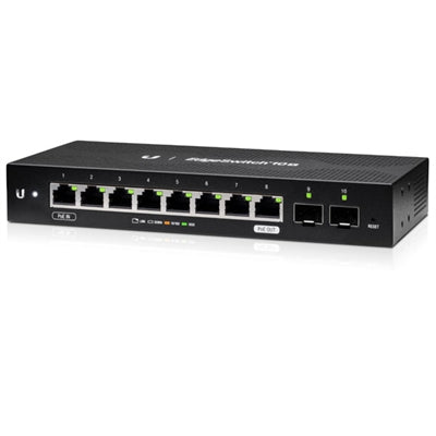 Ubiquiti Networks EdgeSwitch 10X 8-Port Managed PoE+ Gigabit Switch with 2x SFP