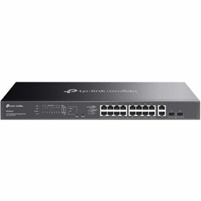 TP-Link Omada 20-Port Gigabit Easy Managed Switch with 16-Port PoE+ - 18 Ports - Manageable - Gigabit Ethernet - 10/100/1000Base-T, 1000Base-X - 2