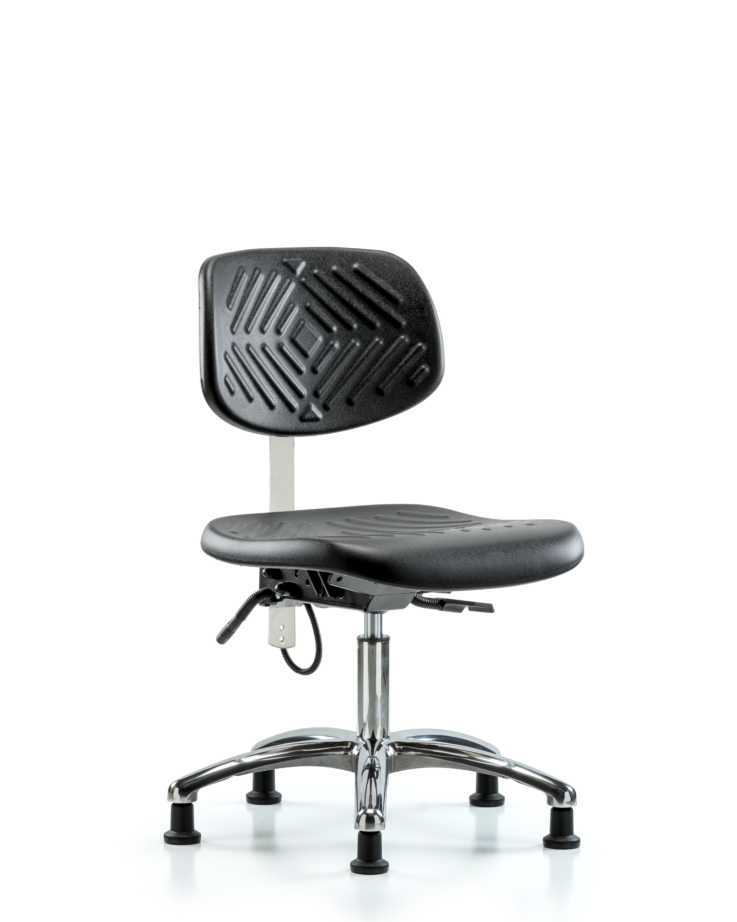 Polyurethane ESD Chair - Desk Height with ESD Stationary Glides
