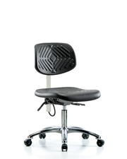 Polyurethane ESD Chair - Desk Height with Seat Tilt & ESD Casters