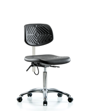 Polyurethane ESD Chair - Medium Bench Height with ESD Casters