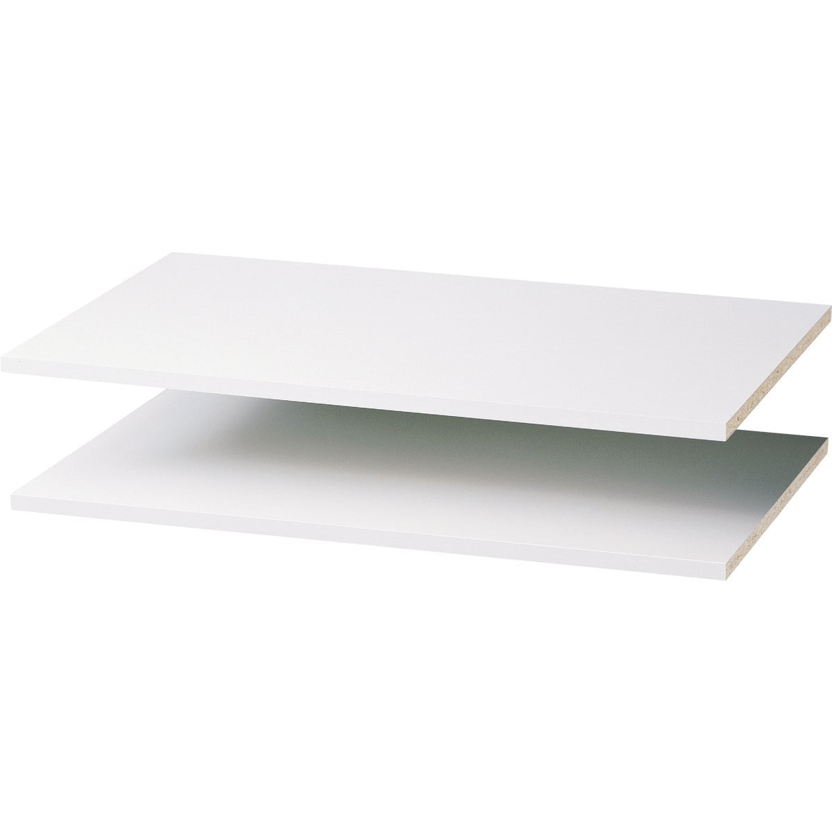 Easy Track 35 In. W. x 14 In. D. Laminated Closet Shelf, White (2-Pack)