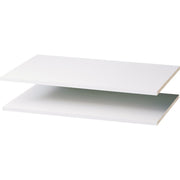 Easy Track 35 In. W. x 14 In. D. Laminated Closet Shelf, White (2-Pack)