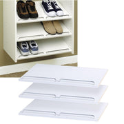Easy Track 2 Ft. W. x 14 In. D. Laminated Shoe Shelf, White (3-Pack)