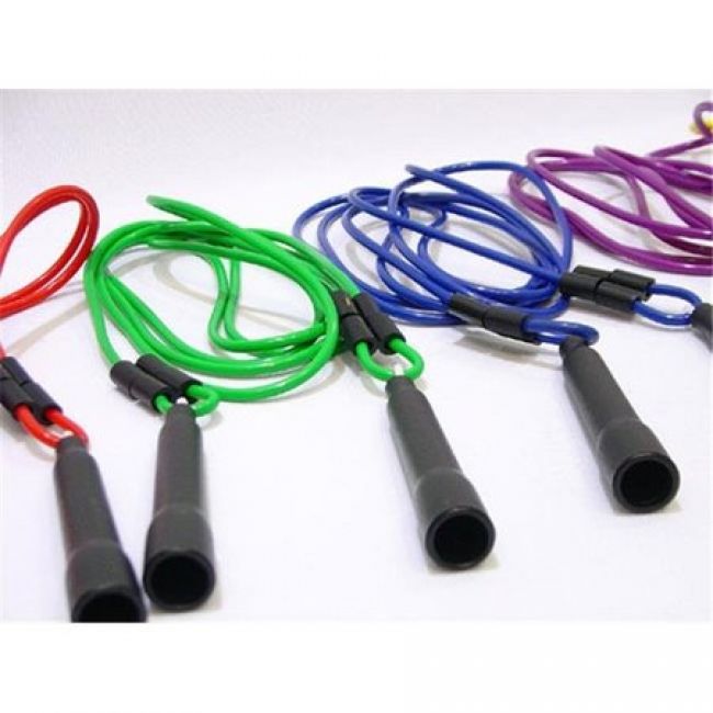 Adjustable Jump Ropes - set of 6 Colors, Max. Length 9' long
