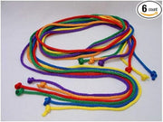 Durable Nylon Jump Ropes - set of 6 colors, 16' L