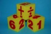 5" Math Foam Dice Set of 3