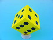 Foam Dice W/dots--5"