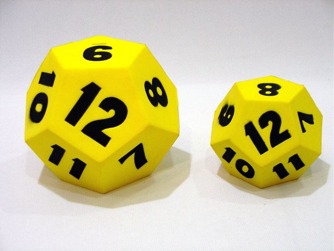 12 Sides PU Foam Dice --7"