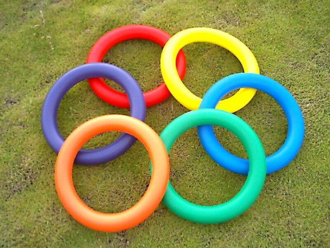 Foam Juggling Ring--10" - set of 6 colors