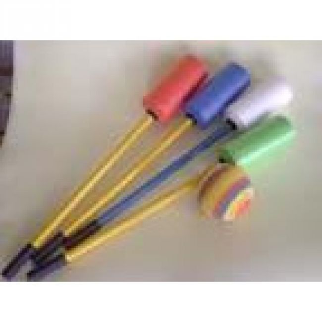 Foam Polo Set - 12 x 34" L Sticks, 1 x 5.5" Ø Foam Ball