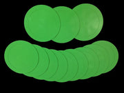 Round Mats - 9", set of 12, Green