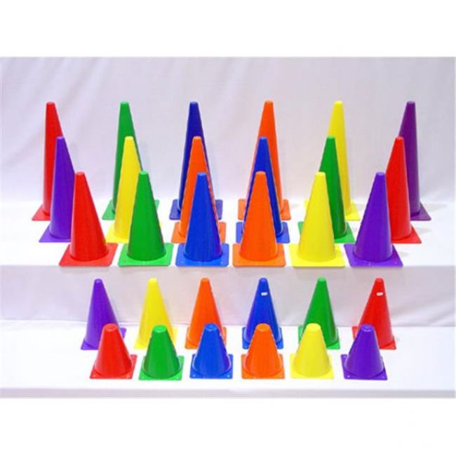 Plastic Cones Set/6 - 6" H