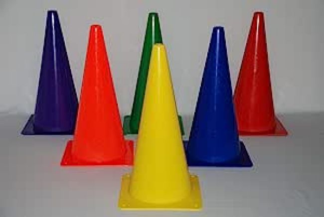Plastic Cones - 15" H, Yellow