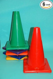 Vinyl Cones - 12"H - square base, Orange