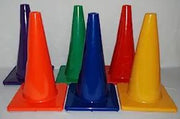 Vinyl Cones - 18"H - square base - set of 6 colors