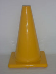 Vinyl Cones - 18"H - square base, Yellow