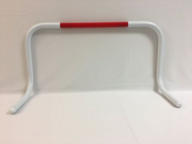 Return-To-Right Hurdles - 14" H, red/white