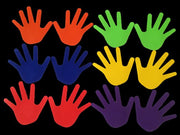 Hand Print Marker - set of 6 prs in 6 colors, 7.5" x 7.5"