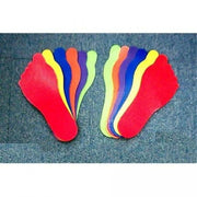 Feet Print Marker - set of 6 prs in 6 colors, 9" L x 3" W