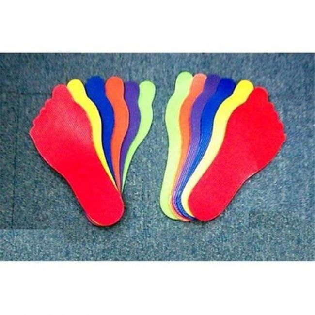 Feet Print Marker - set of 6 prs in 6 colors, 9" L x 3" W