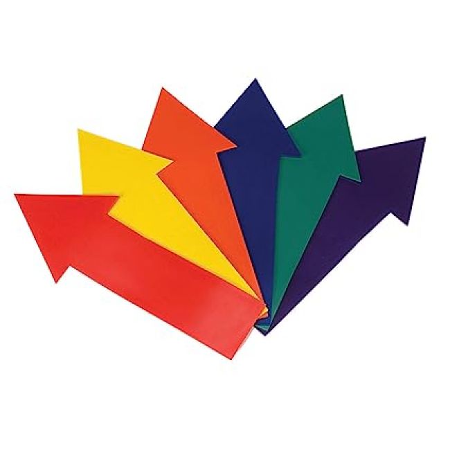 Straight Arrow Marker - set of 6 colors, 15" L x 6" W