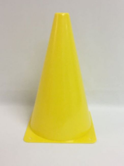 Plastic Cone - 9" H, Yellow