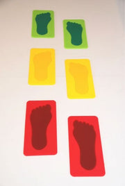 Kids Feet - set of 3 pairs in red, green, yellow