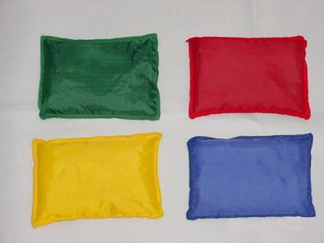 Beanbags - Oblong - 6.5" L * 4" W - set of 4 colors