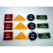 Shapes Beanbags - circle, rectangle, triangle, square - set of 12