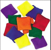 Fleece Square Beanbags - 5" * 5" - set of  6 colors