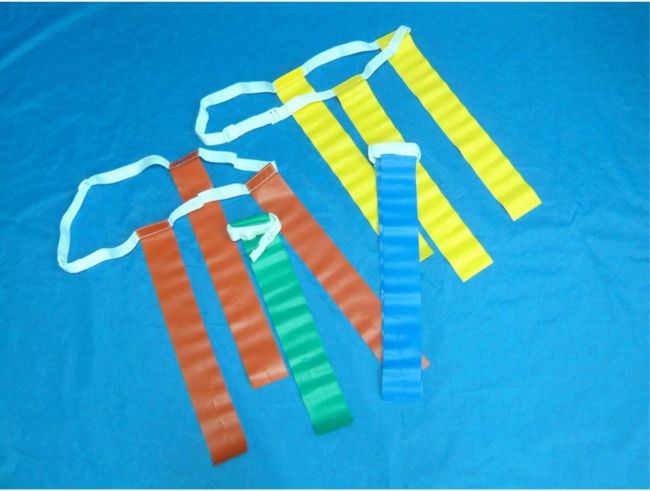 Flag Belt - adjustable rip - 16" L * 1" W - set of 1 belt, 3 flags w/velcro