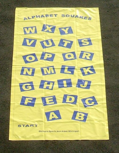 Alphbetic Mat - 8' L x 4' W, w/12 pcs of 4" Bean Bags