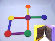 Foam Balance Beam Set
12 pcs of Nylon Covered Foam Pads (13" Dia. x 2" H),
12 pcs of Nylon Covered Foam Bar (24" L x 4" W x 2" H) in 6 colors