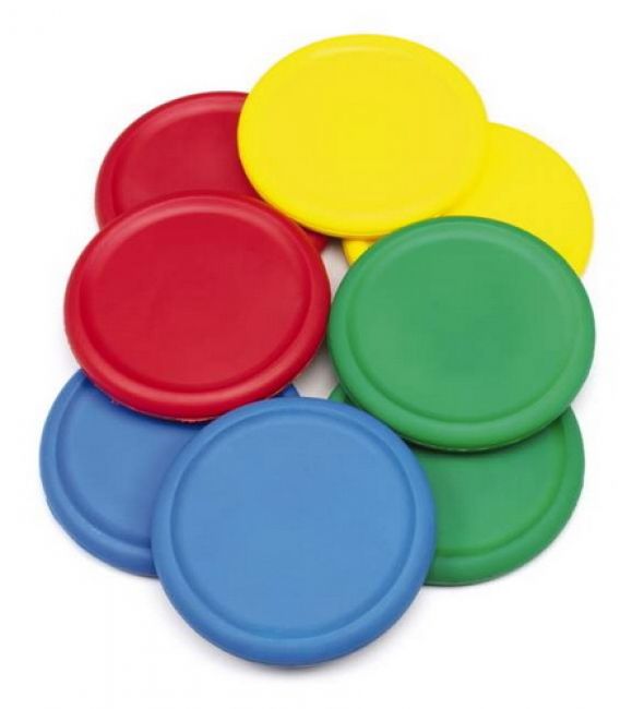 Foam Flying Discs - set of 6 colors, 8 3/4" Dia. (EVAJ-0017)