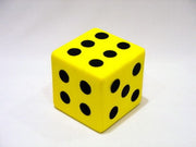 Foam Dice W/dots-- 6"