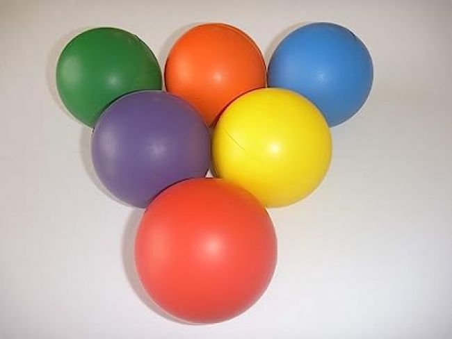 Foam Shot Puts - 200 ~ 250 grams - set of 6 colors (EVAJ-0030)