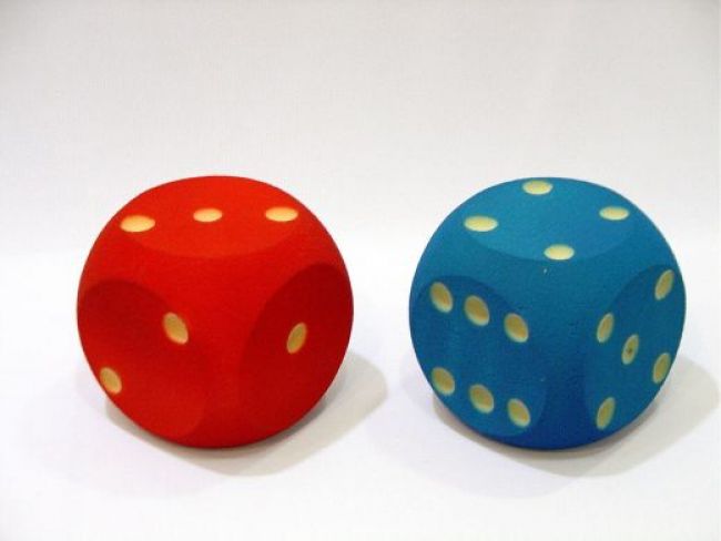 Hi Density Foam Dice - 6", set of 2