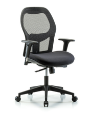 Executive Windrowe Mesh Back Chair with Standard Adjustable Arms & Casters
