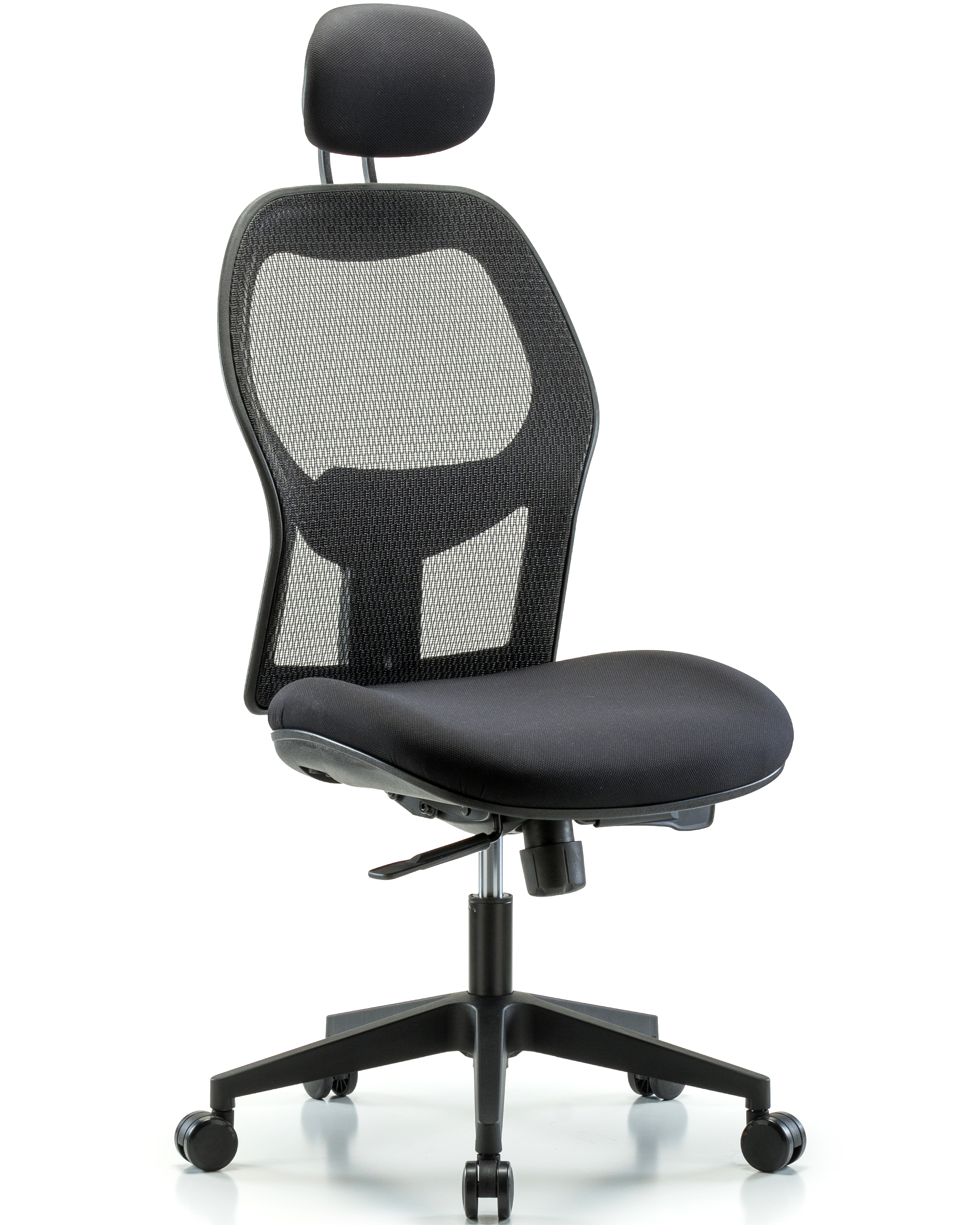 Executive Windrowe Mesh Back Chair with Head Rest & Casters