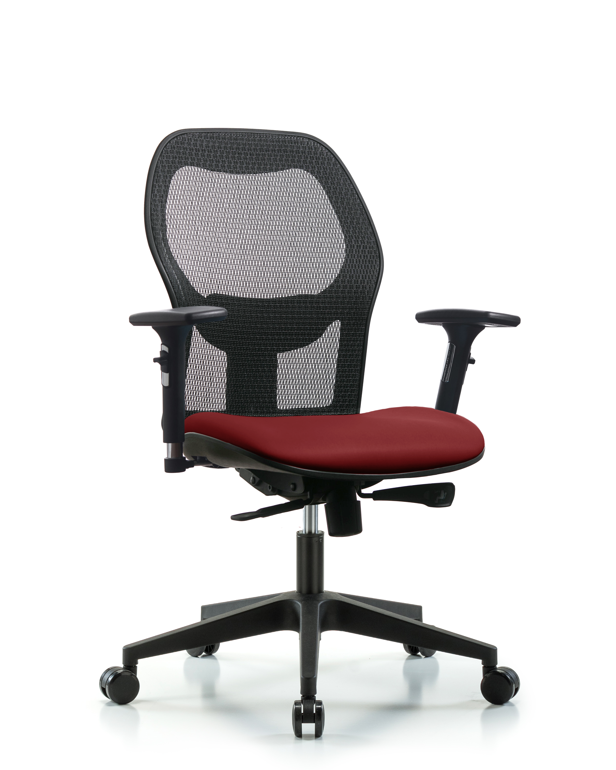 Executive Windova Mesh Back Chair with 3D Adjustable Arms, Borscht Supernova Seat, & Casters